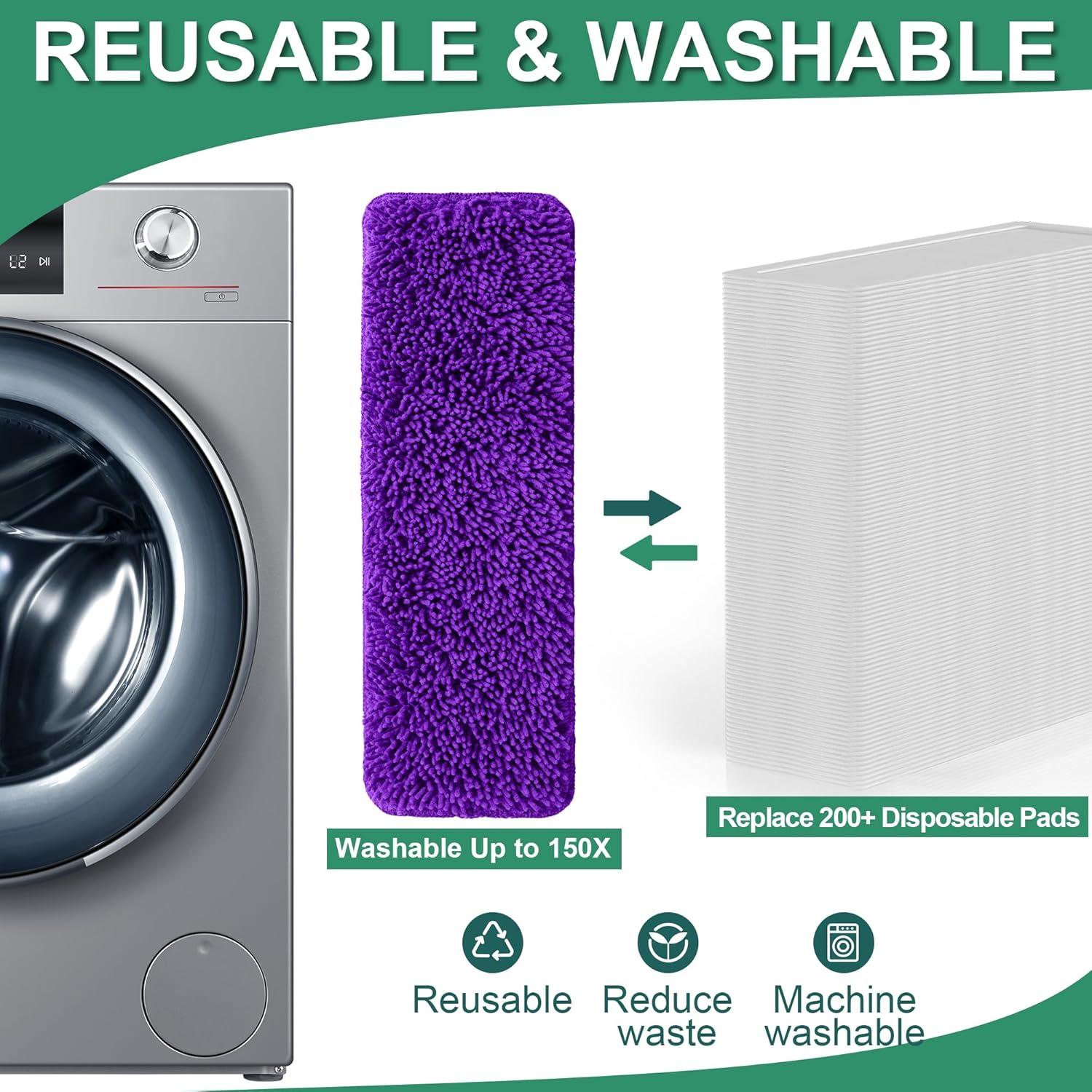 Almohadillas Reutilizables Aifacay para Mopas Swiffer 4 Pcs 38.1 cm