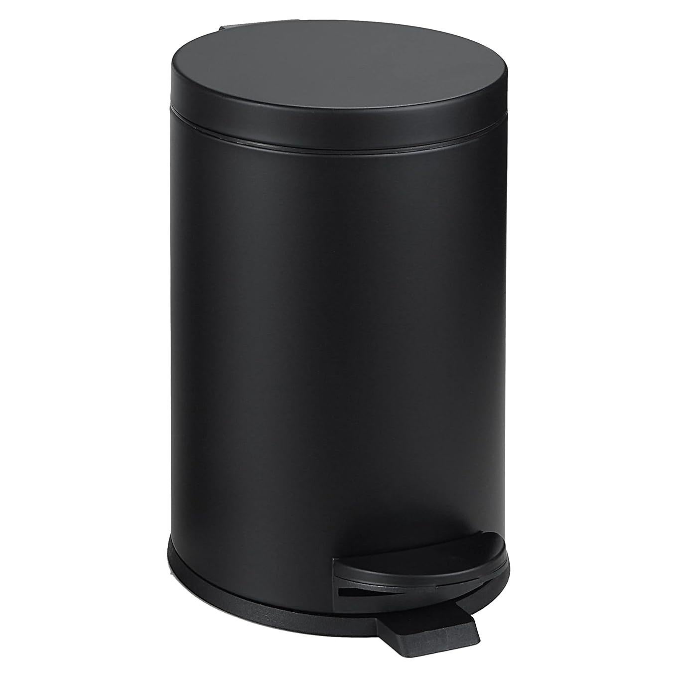 Cubo de Basura Redondo 4.5L SunnyPoint Negro con Pedal