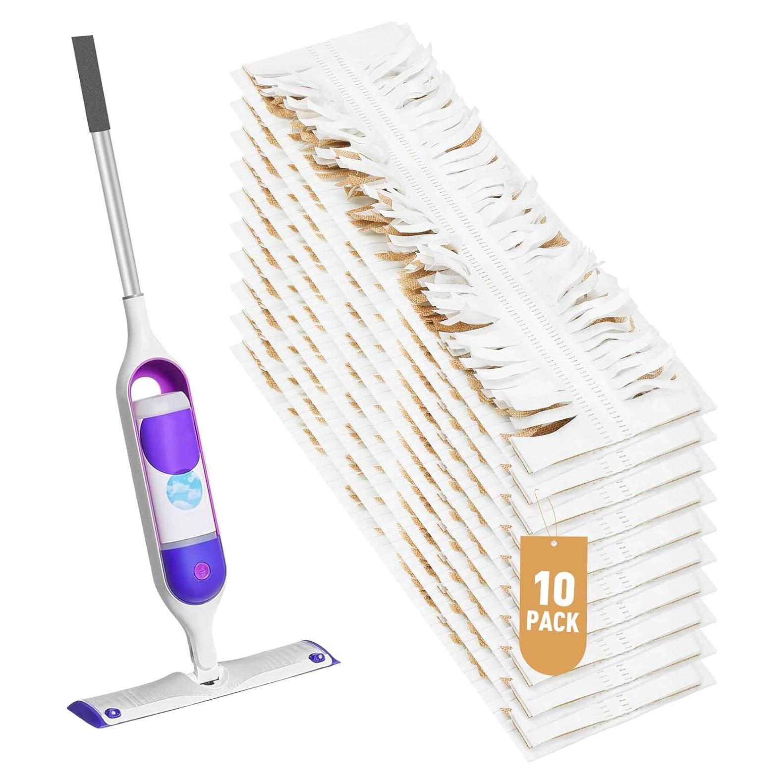 Paquete de 10 almohadillas desechables para trapeador MATFORCA