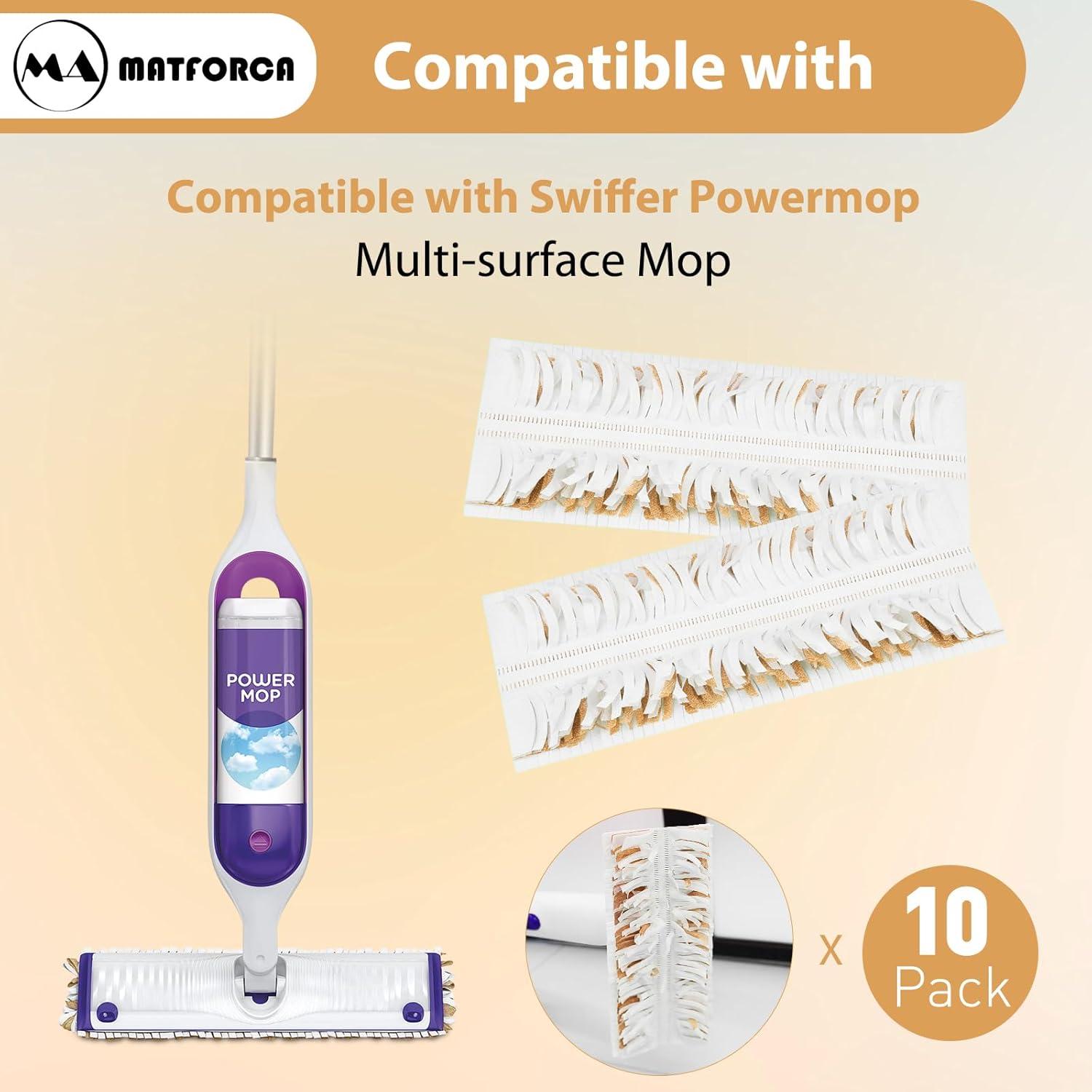 Paquete de 10 almohadillas desechables para trapeador MATFORCA