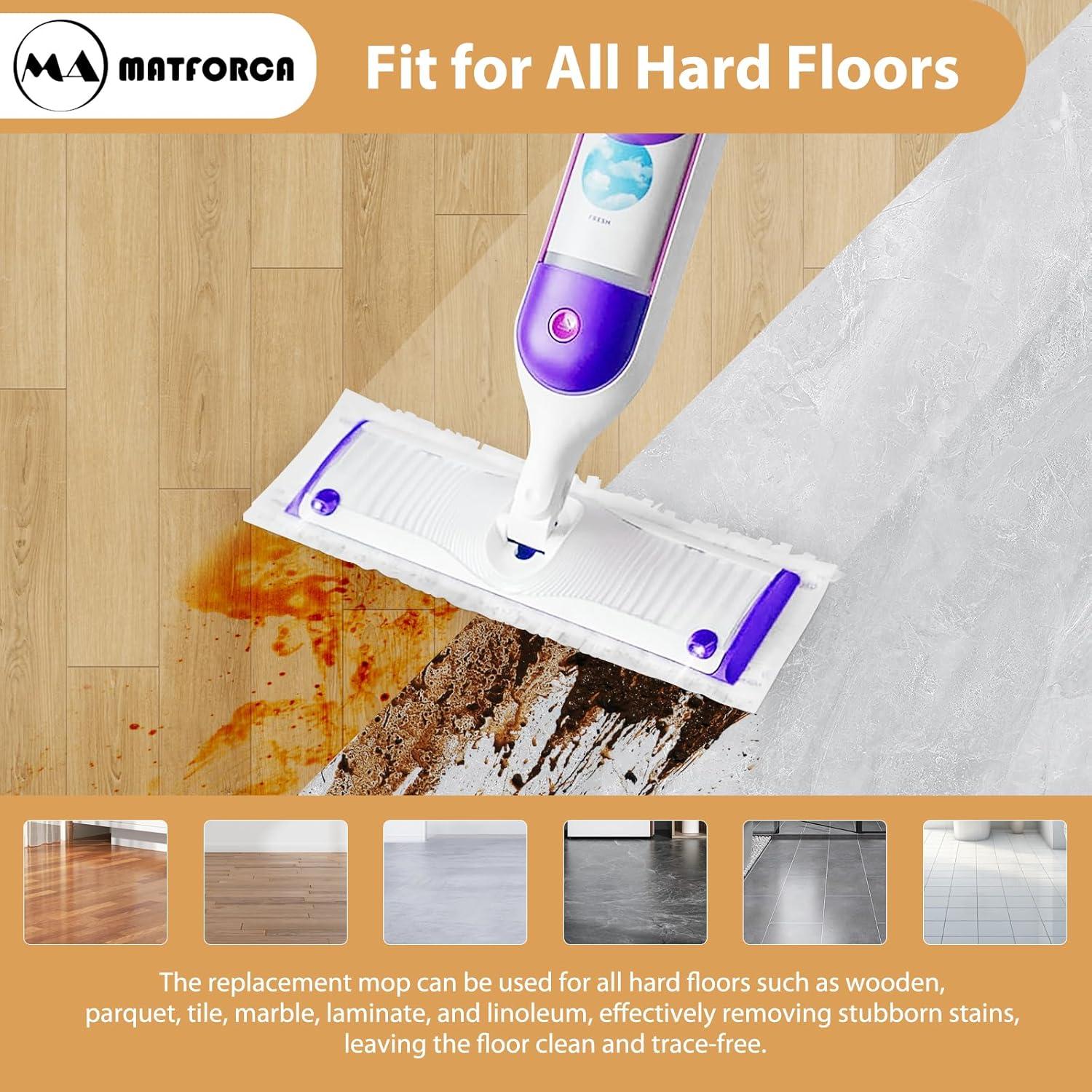 Paquete de 10 almohadillas desechables para trapeador MATFORCA