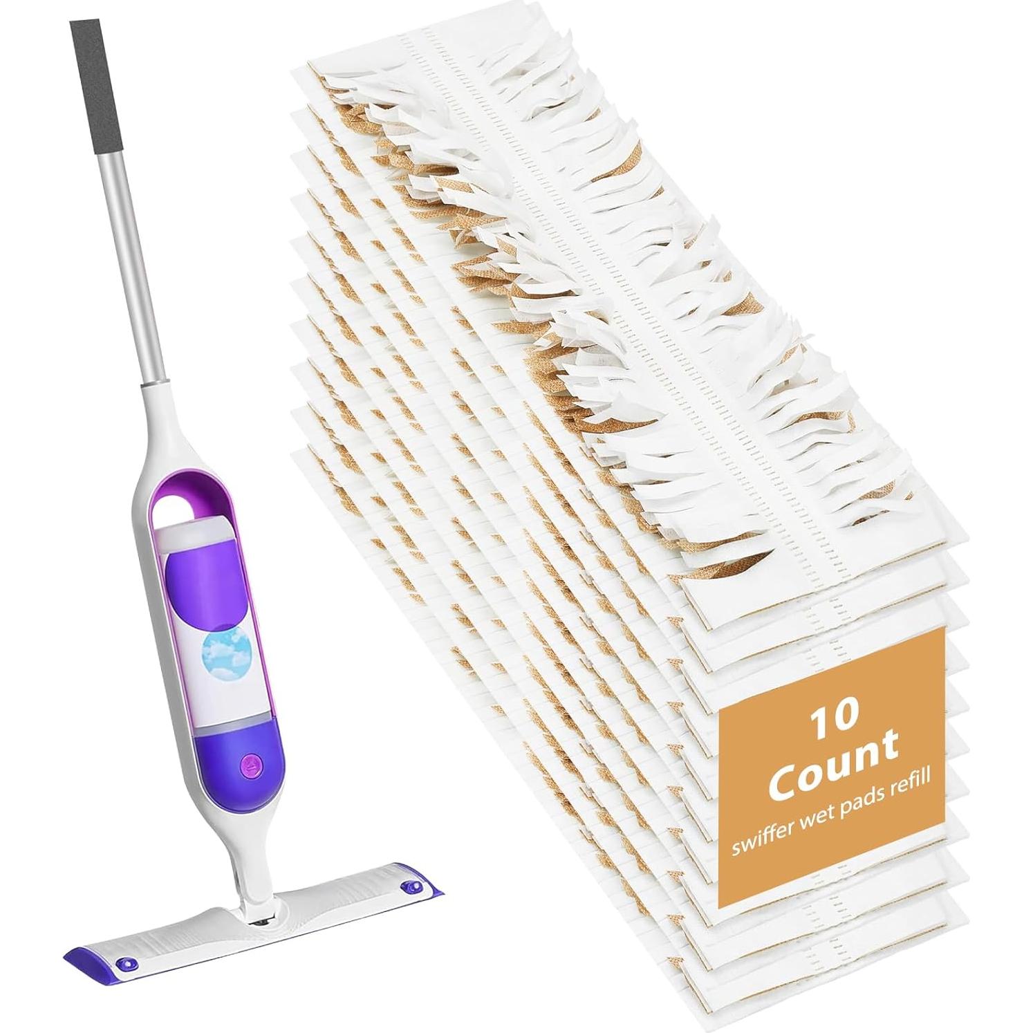 Paquete de 10 almohadillas desechables para trapeador MATFORCA