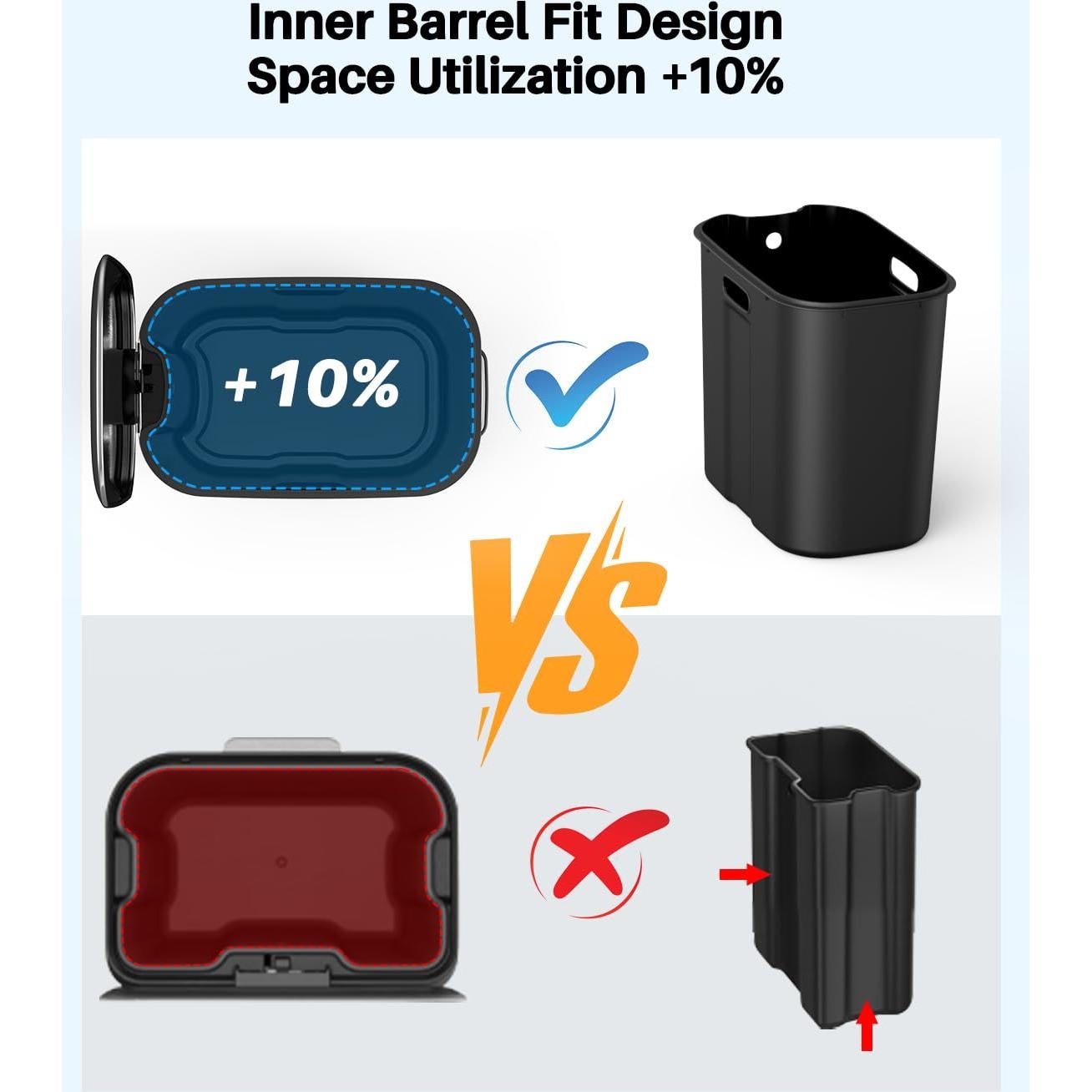 Basurero de Pedal Lovewind 20L Acero Inoxidable Plata