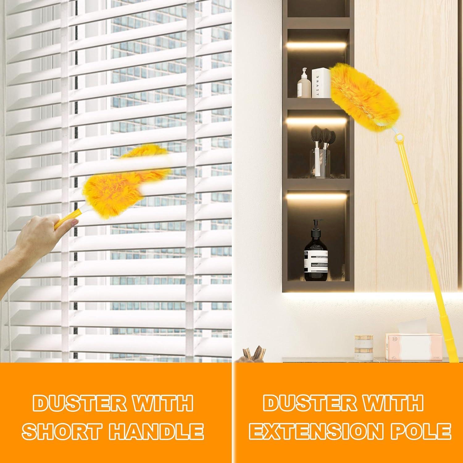 Kit de Limpieza JEHONN Duster Swiffer 20 Rellenos + Mangos