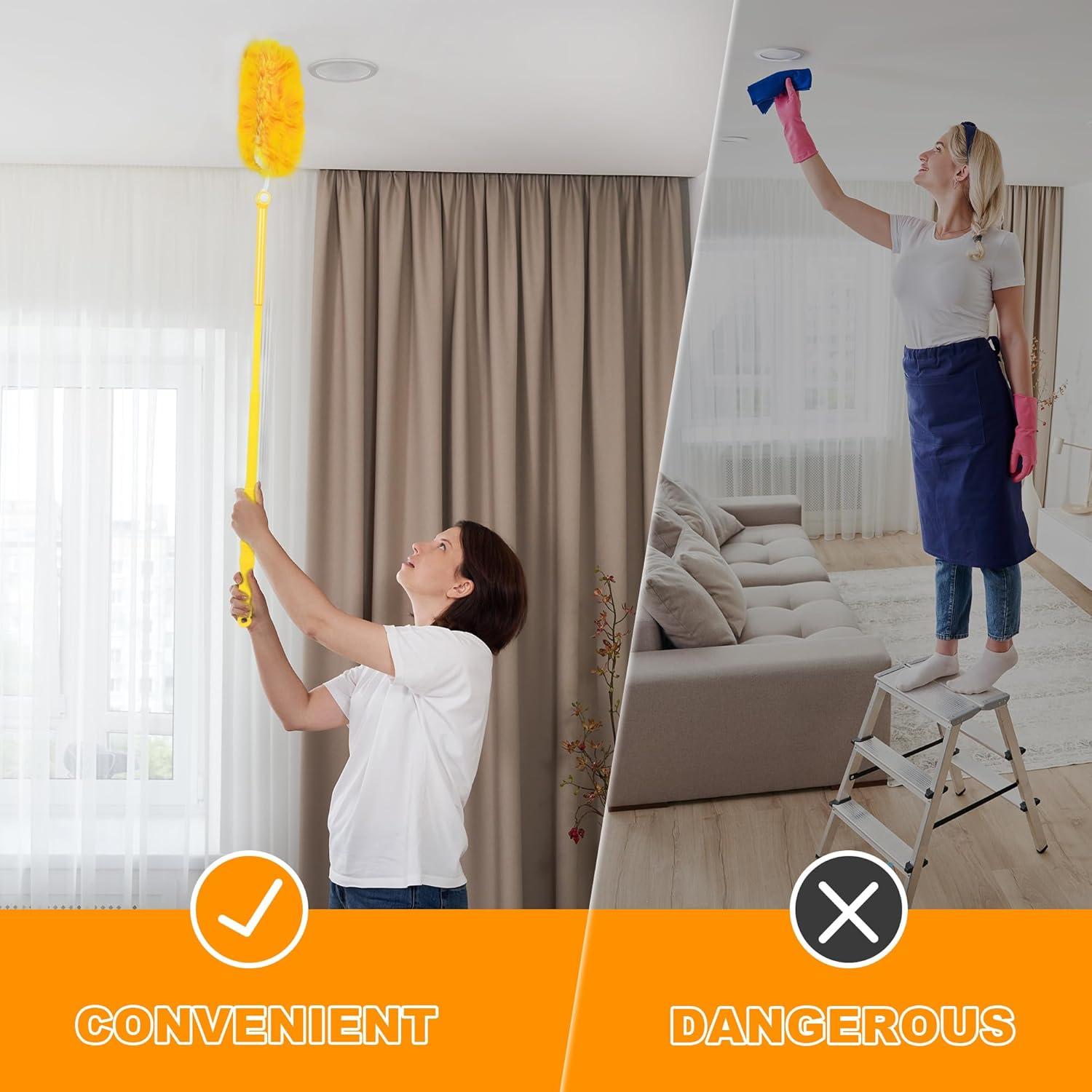 Kit de Limpieza JEHONN Duster Swiffer 20 Rellenos + Mangos