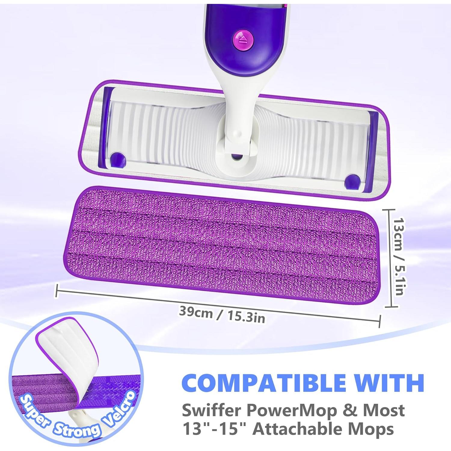 Paquetes de Mopa Reutilizables TRAV-ROUND para Swiffer 39x13 cm - 5 Unidades