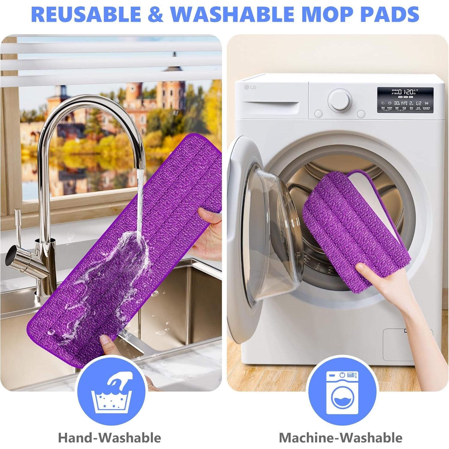 Paquetes de Mopa Reutilizables TRAV-ROUND para Swiffer 39x13 cm - 5 Unidades