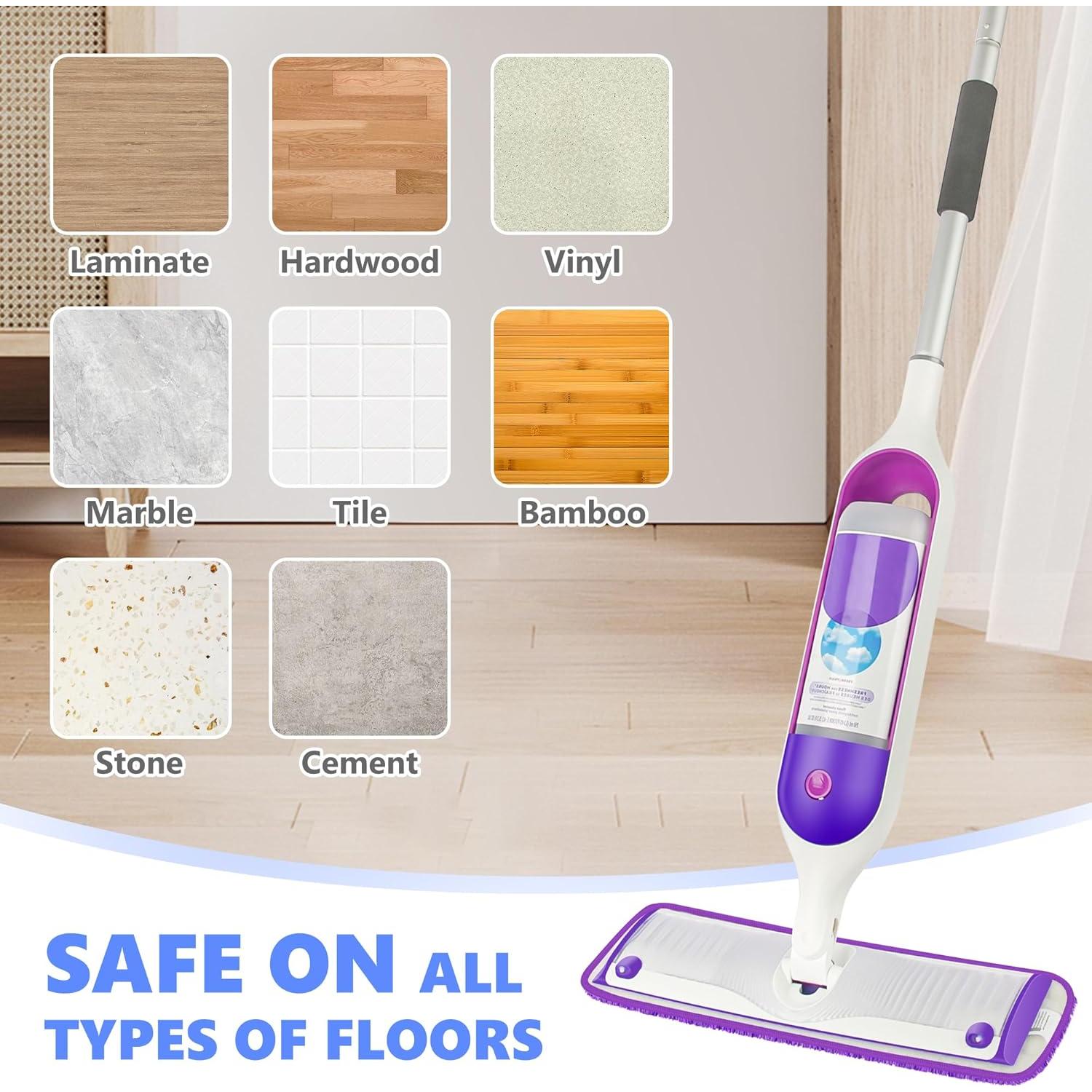 Paquetes de Mopa Reutilizables TRAV-ROUND para Swiffer 39x13 cm - 5 Unidades