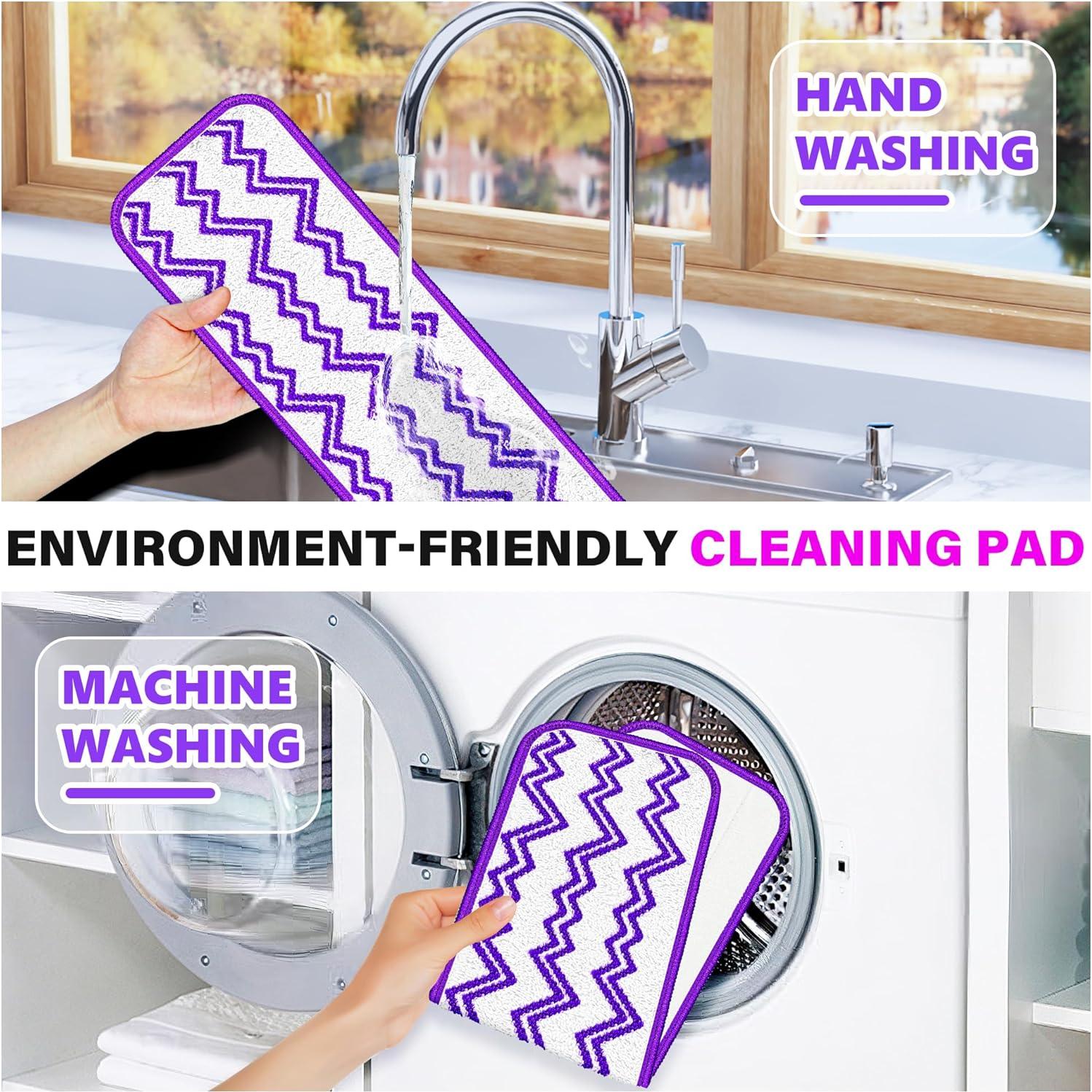 Paños de Mopa Reutilizables ILAVCLEAN 6 Unidades Microfibra