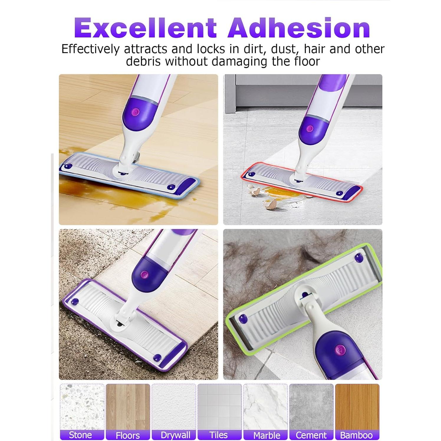 Paquete de 6 almohadillas de fregona Mellbree para Swiffer 38 cm