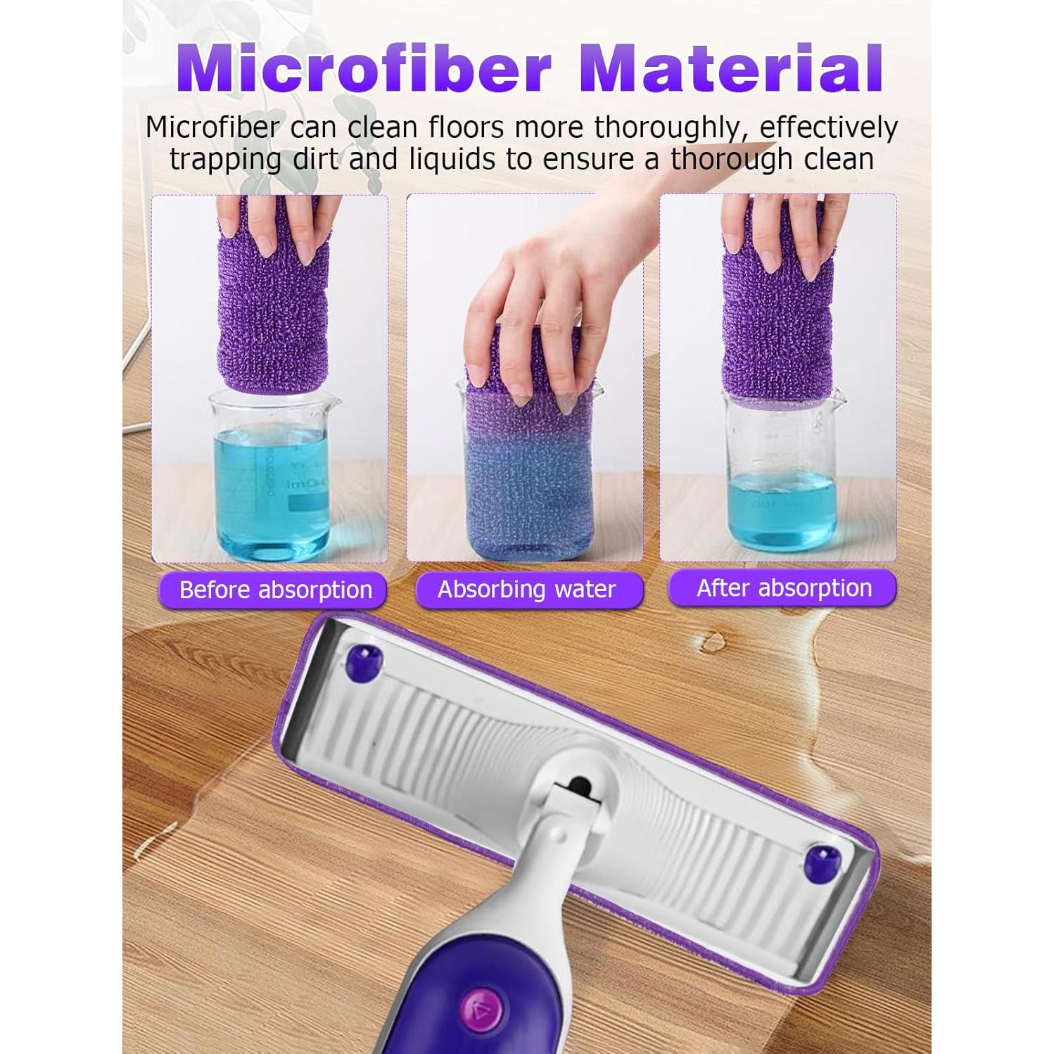 Paquete de 6 almohadillas de fregona Mellbree para Swiffer 38 cm