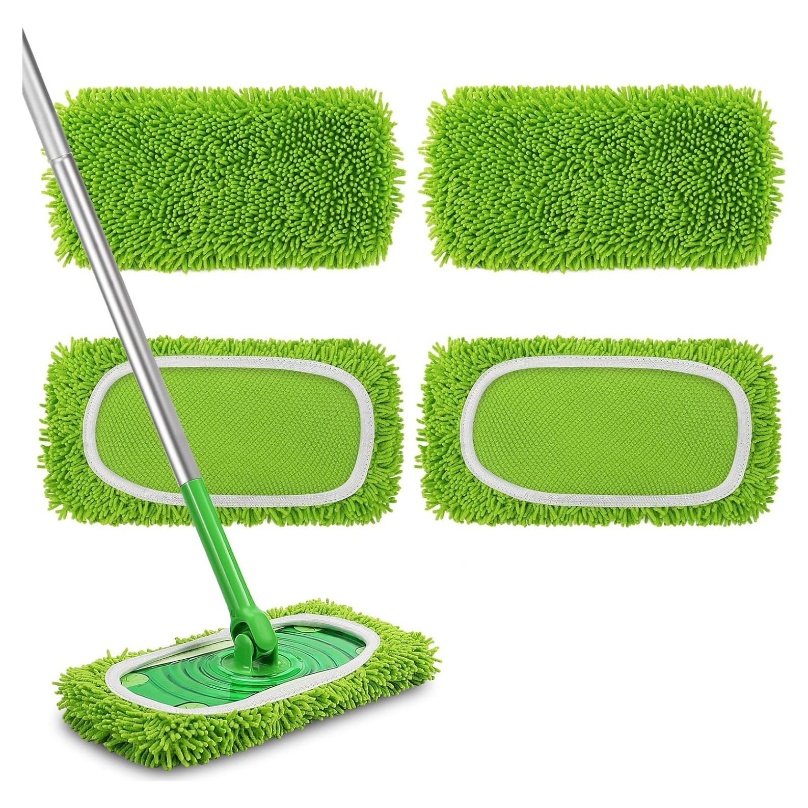 Juego de 4 Paños de Microfibra Meeti para Swiffer Verde