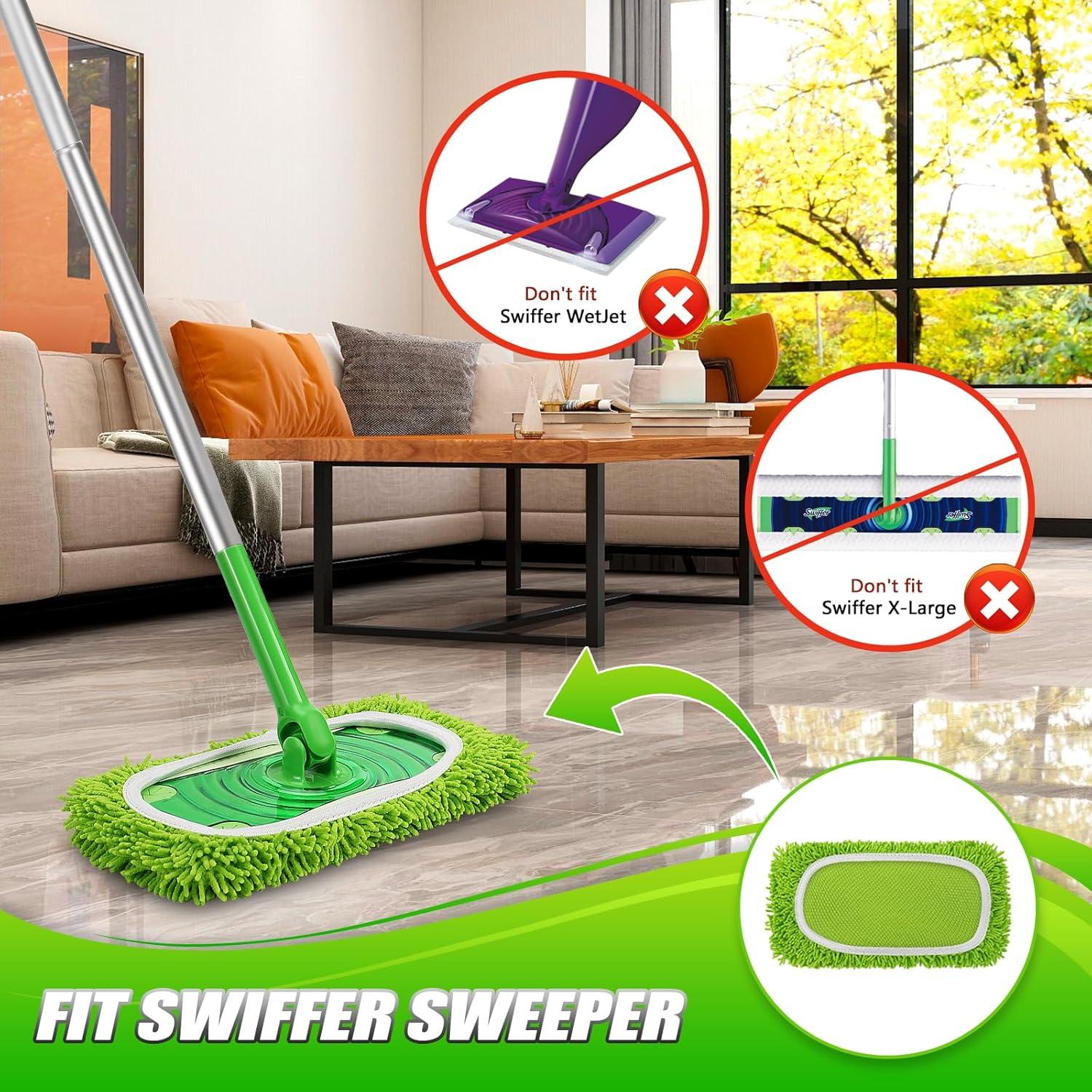 Juego de 4 Paños de Microfibra Meeti para Swiffer Verde