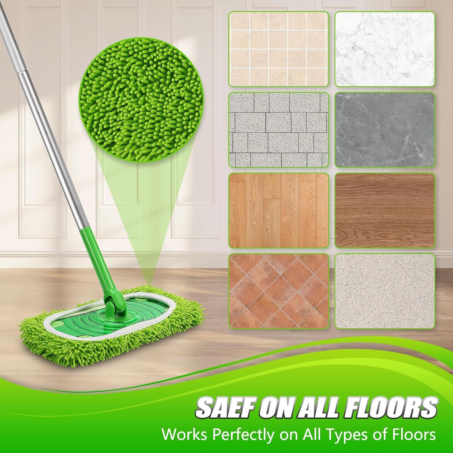 Juego de 4 Paños de Microfibra Meeti para Swiffer Verde