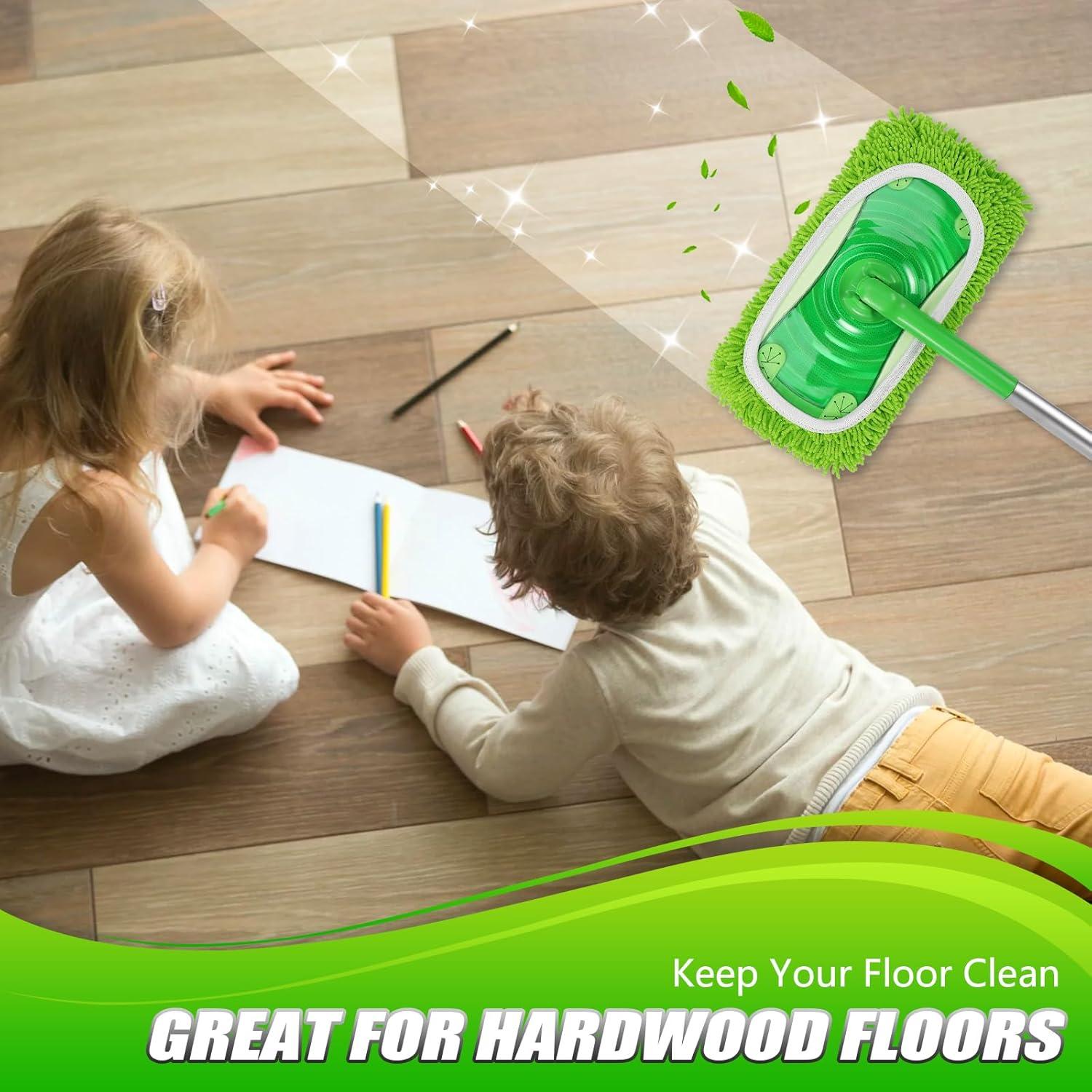 Juego de 4 Paños de Microfibra Meeti para Swiffer Verde