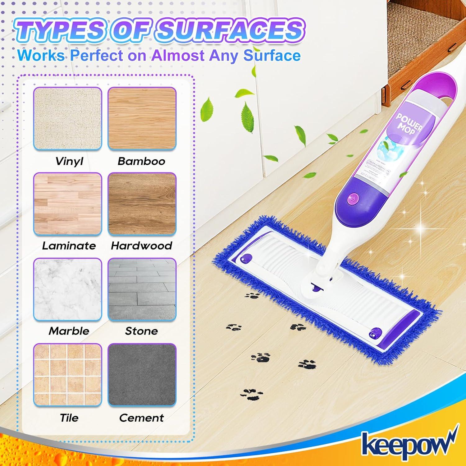 Almohadillas Reutilizables KEEPOW para Mopa Eléctrica Swiffer - 2 Paquete