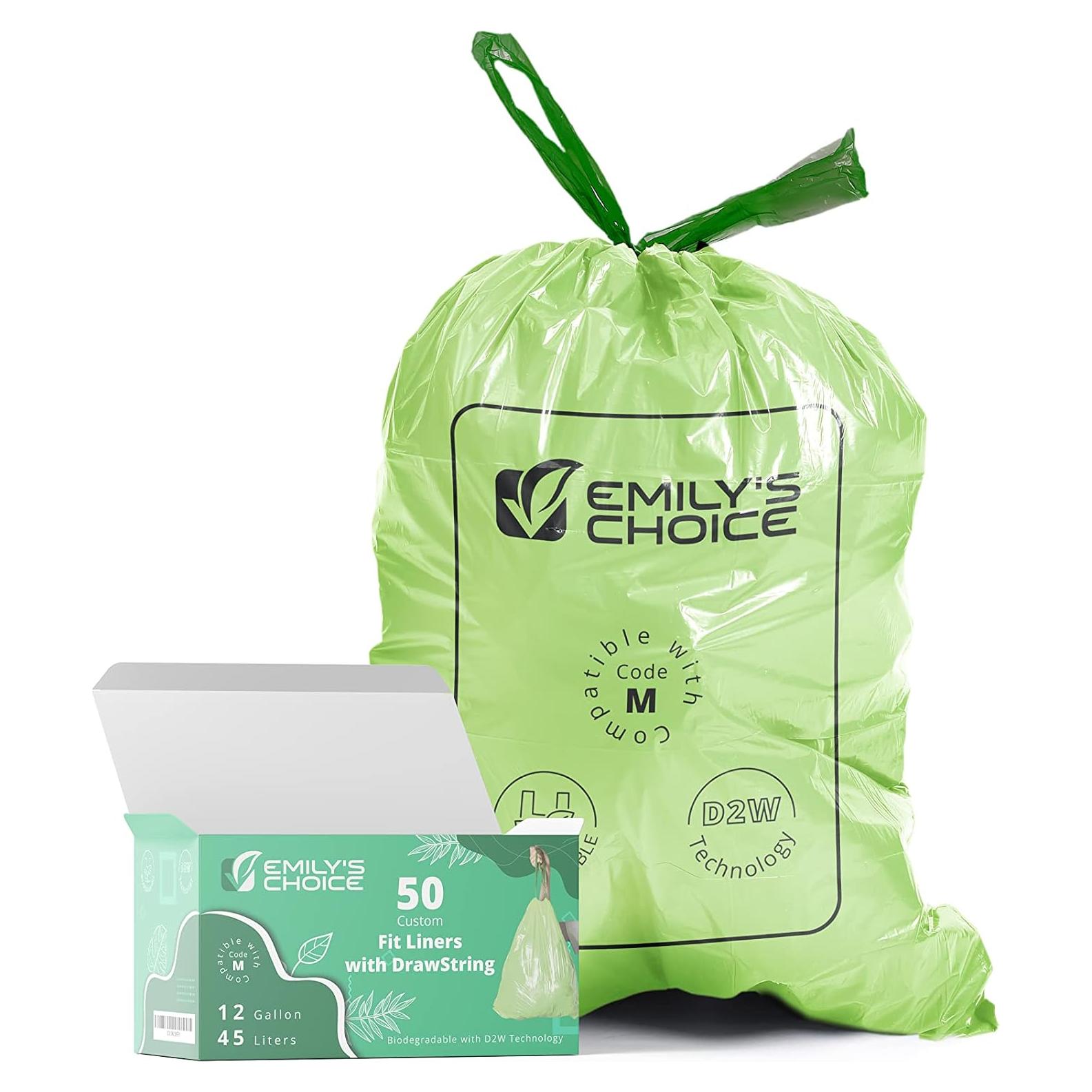 Bolsa de Basura Biodegradable Elección de Emily 50 Unidades 45L