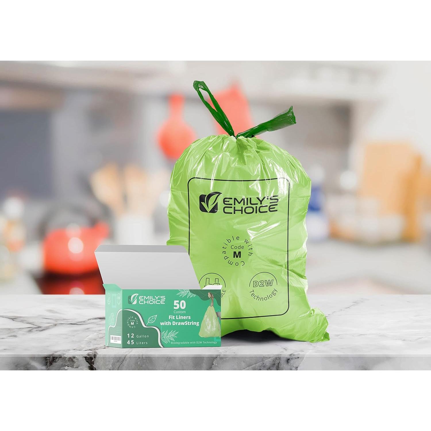 Bolsa de Basura Biodegradable Elección de Emily 50 Unidades 45L