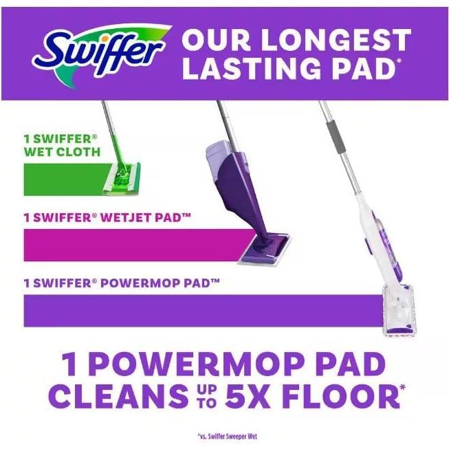 Recargas Swiffer PowerMop 16 almohadillas multi-superficie
