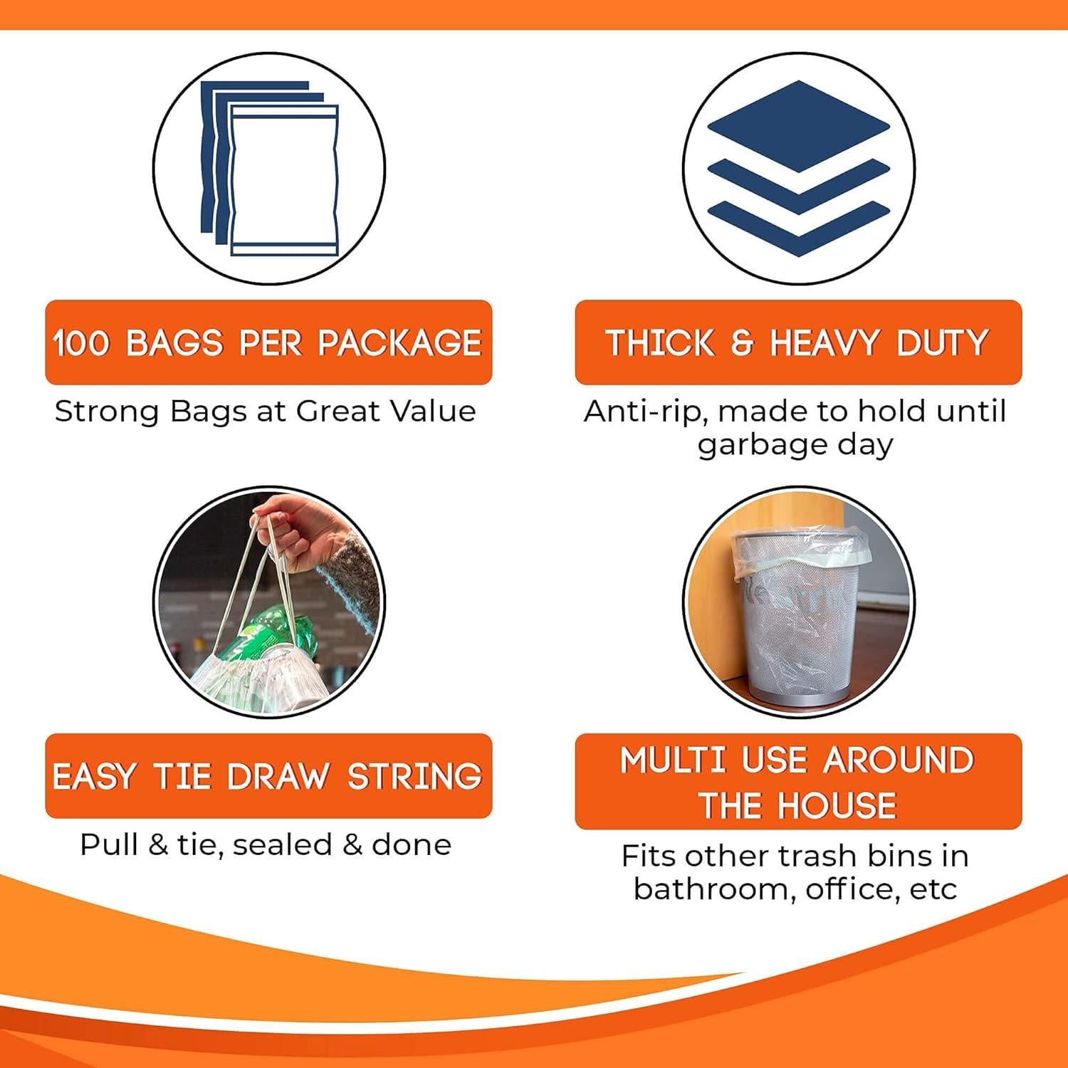 Bolsas de Basura Neutrino 100 Unidades 30-35 Litros Pesadas