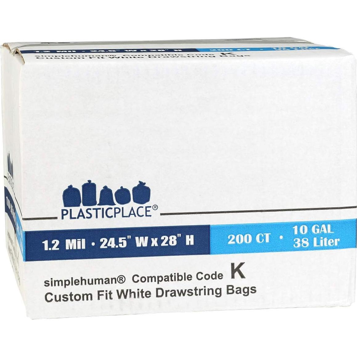 Bolsas de Basura Plasticplace K 10 Galones 200 Unidades