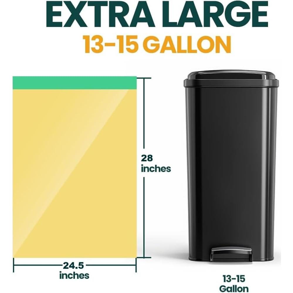 Bolsas de Basura 13 Galones ETSUS, 80 Unidades Recicladas