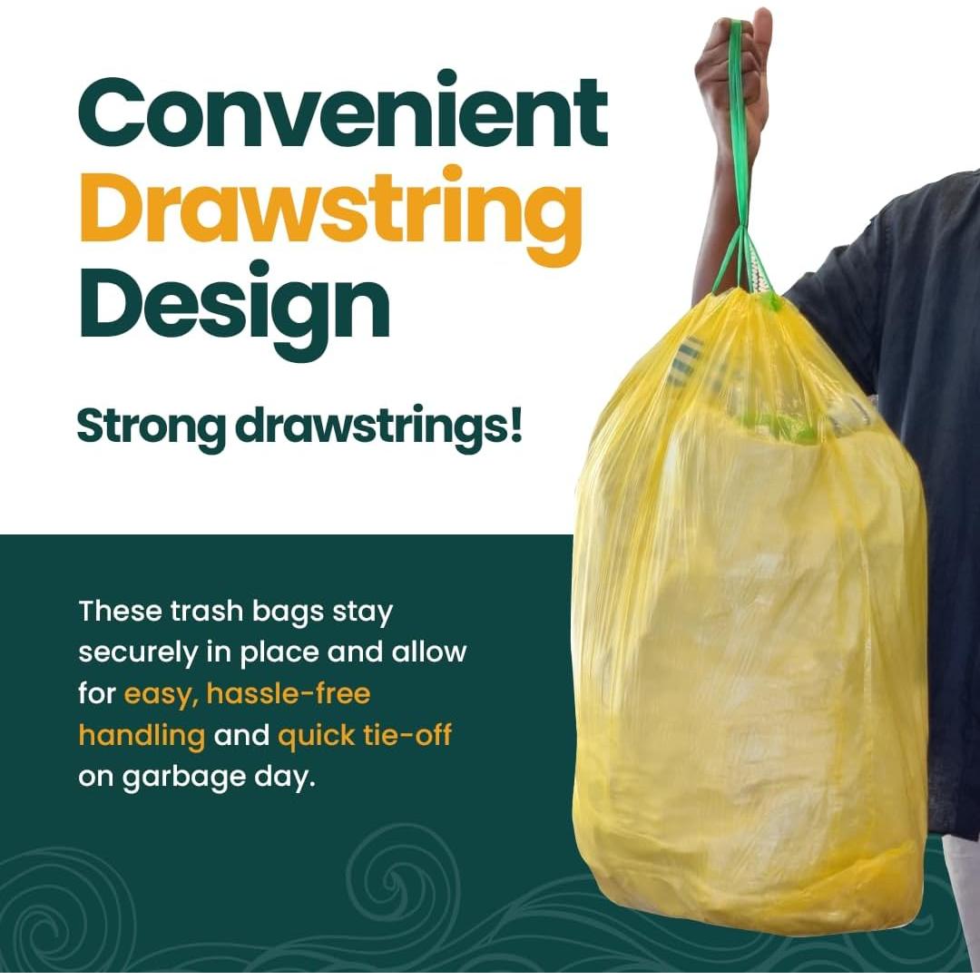 Bolsas de Basura 13 Galones ETSUS, 80 Unidades Recicladas