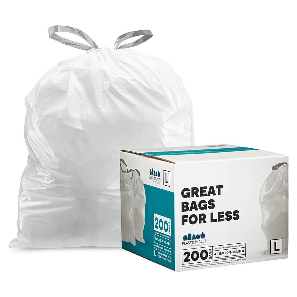 Bolsas de Basura Plasticplace Código L 200 Unidades 18 Litros