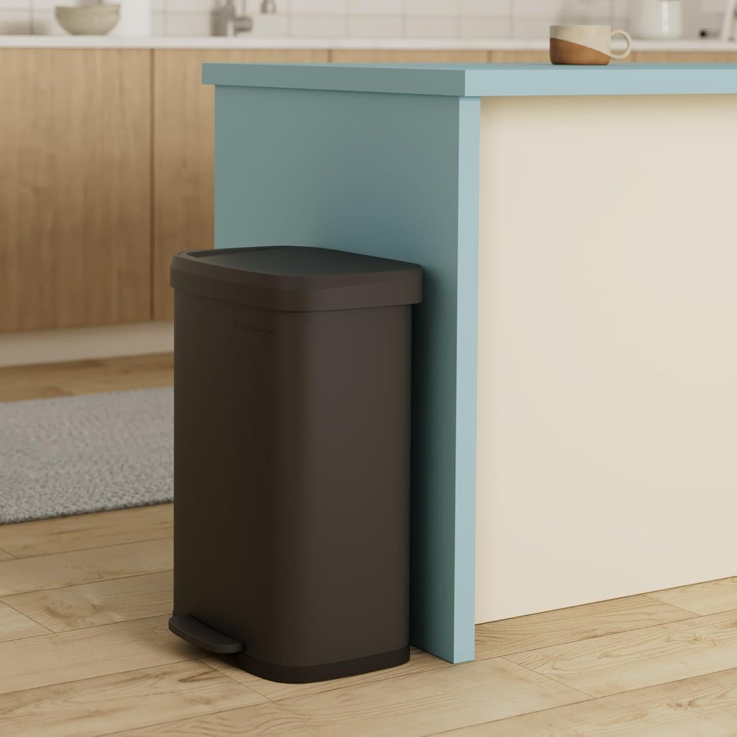 Cubo de Basura de Acero Inoxidable SONGMICS 50L con Pedal