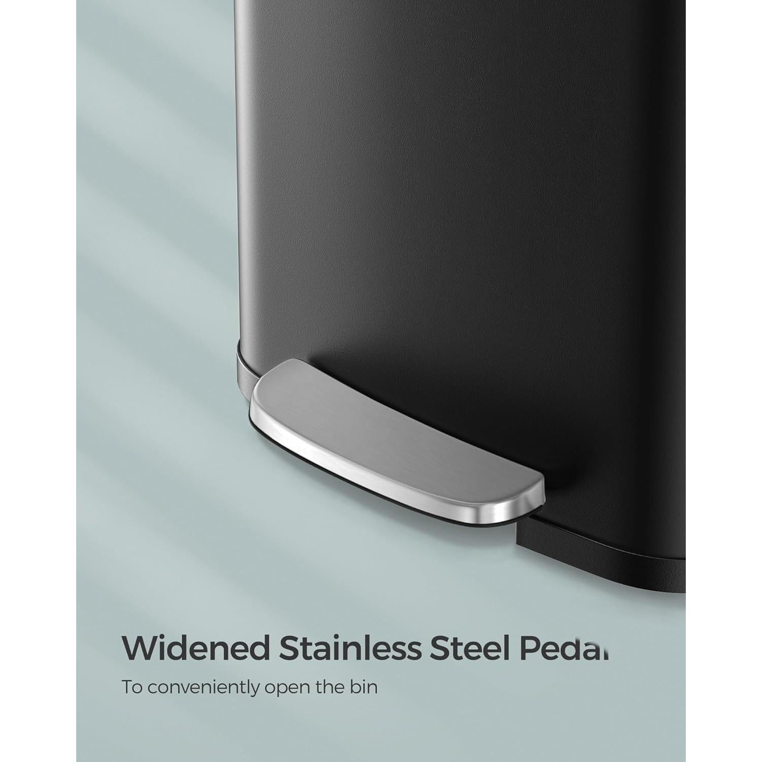 Cubo de Basura de Acero Inoxidable SONGMICS 50L con Pedal
