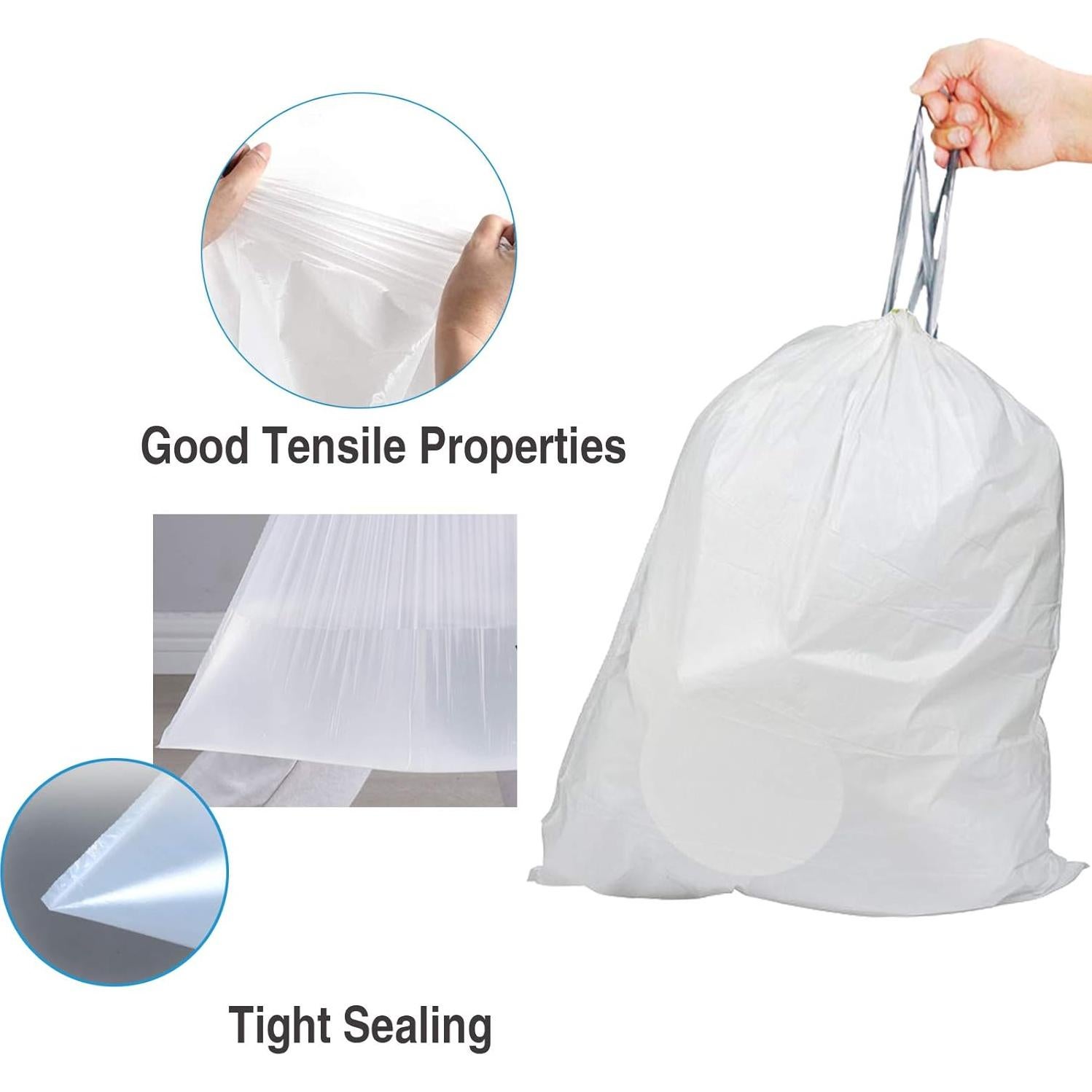 Bolsas de Plástico Desecho Alta Resistencia Confiable1st 200 Unidades