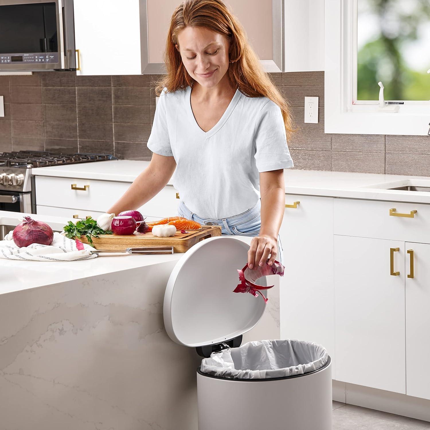 Bolsas de Basura Plasticplace 200 Unidades 13-17 Galones Blancas