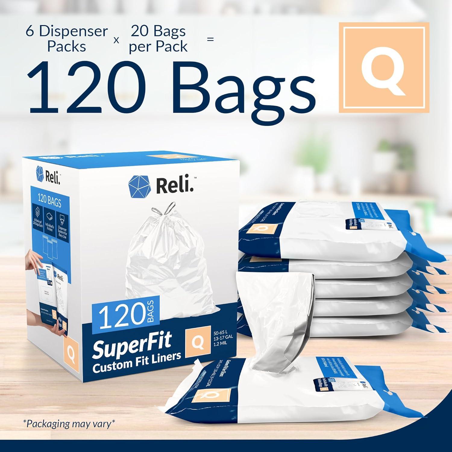 Forros de Basura Reli. SuperFit Código Q 120 Unidades 49.2L