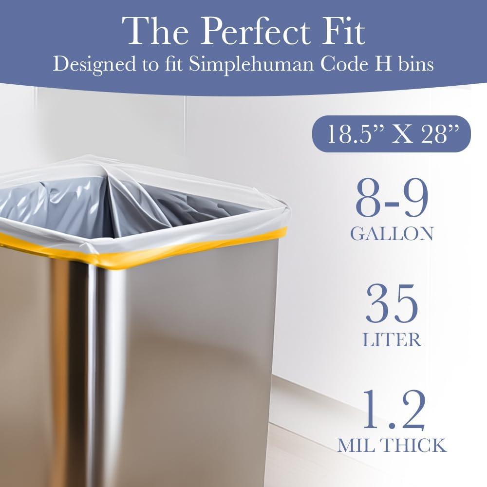 Bolsas de Basura Delight 8-9 Galones para Simplehuman - 200 Unidades