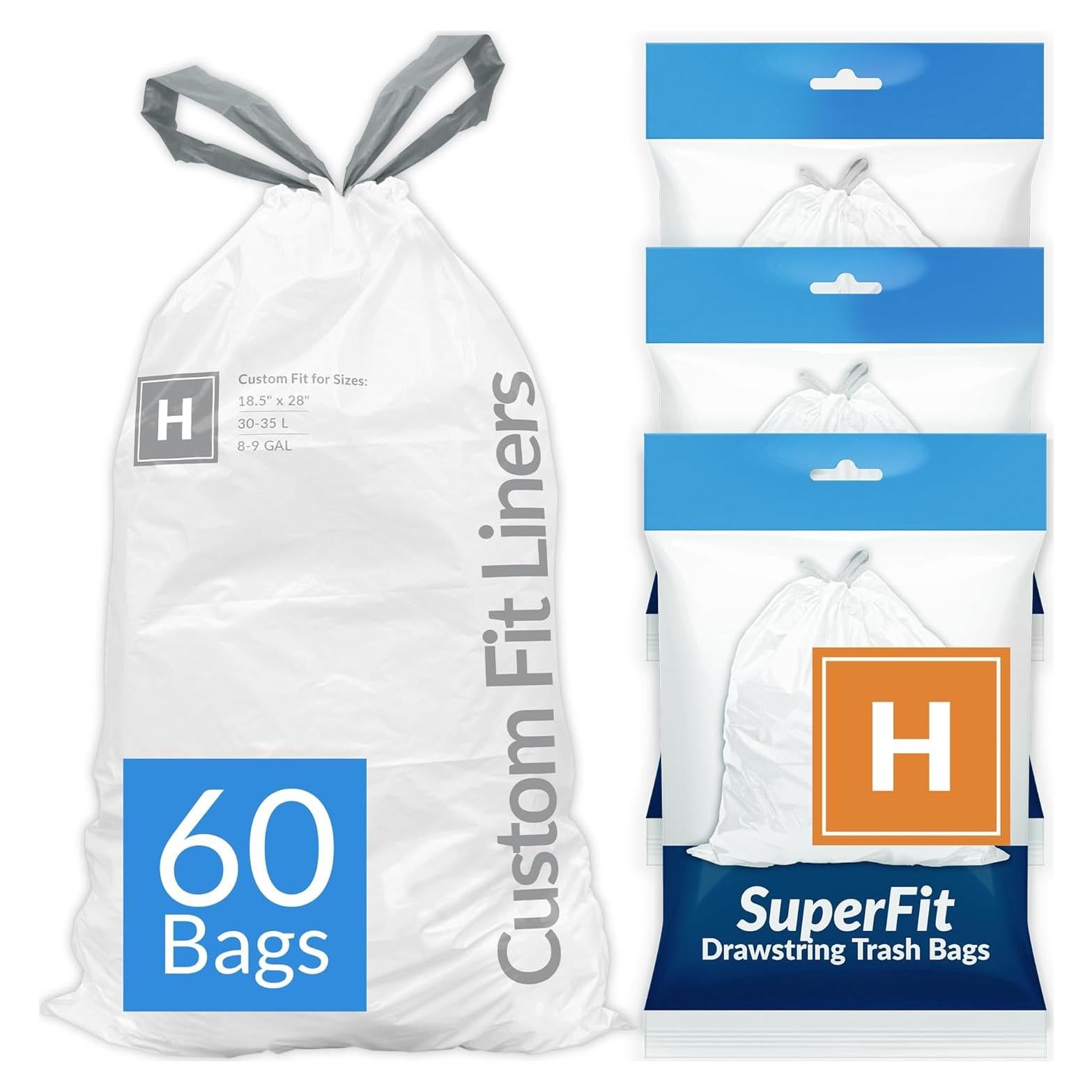 Bolsas de Basura Reli. SuperFit Código H - 60 Unidades 34.1L
