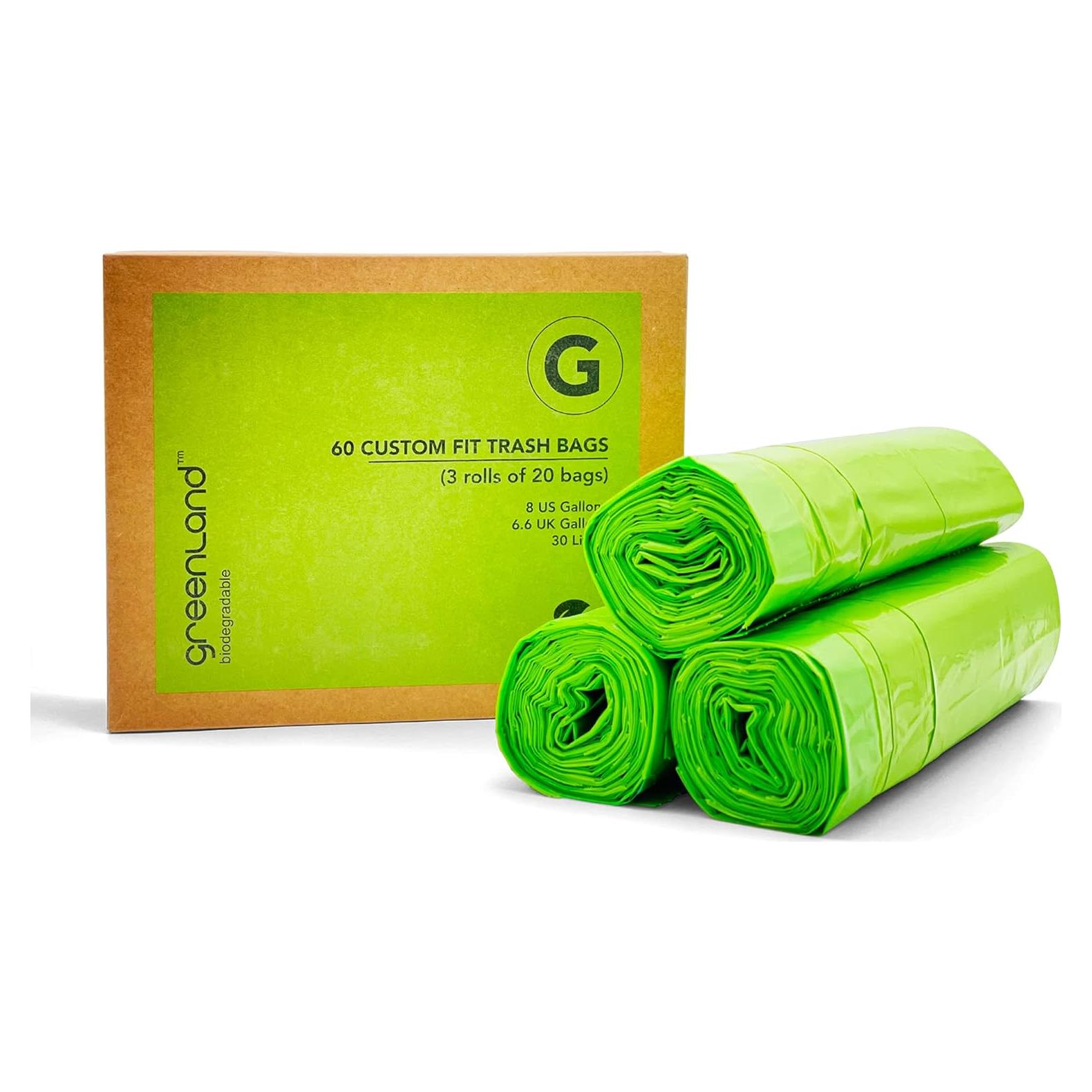 Bolsas de Basura Biodegradables Greenland 30 Litros 60 Unidades