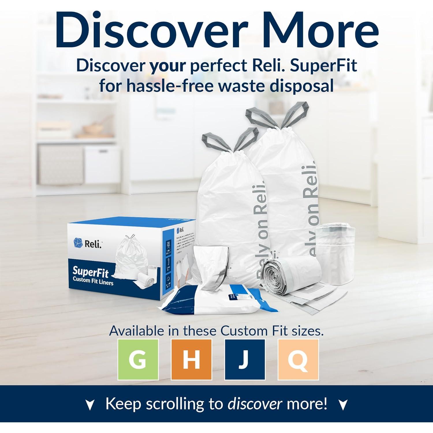 Bolsas de Basura Reli. SuperFit Código J 225 Unidades 45L