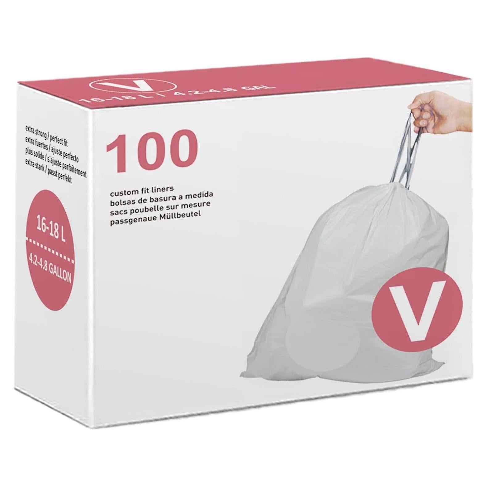 Bolsas de Basura Pesadas MENJITO 100 Unidades 18 Litros