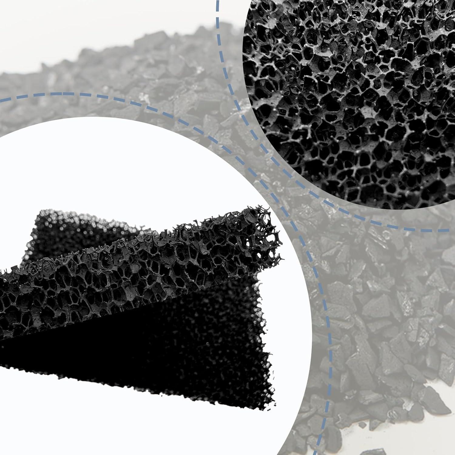 Filtros de Carbón Activado para Basura LUTQ 4-Pack 10.9x7.9 cm