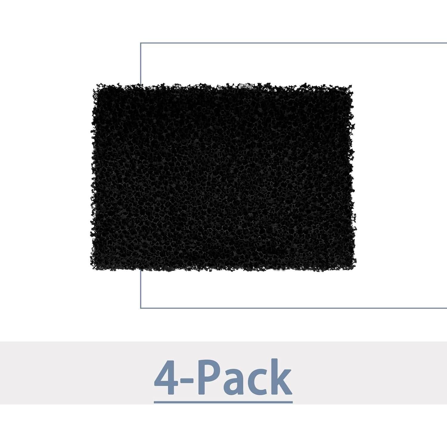 Filtros de Carbón Activado para Basura LUTQ 4-Pack 10.9x7.9 cm
