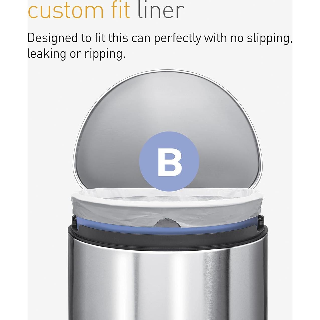 Bolsas de Basura Ajustadas simplehuman Código B 6L 30 Unidades