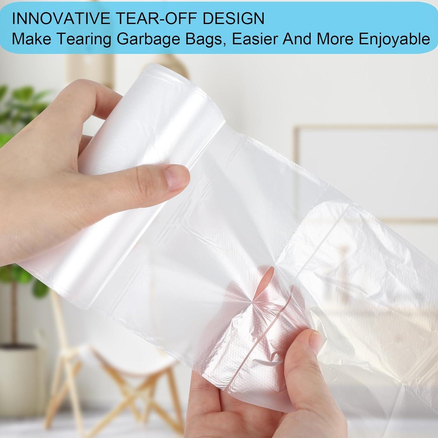 Bolsas de Basura Transparentes SOSOHOME 4.5L 150 Cuentas