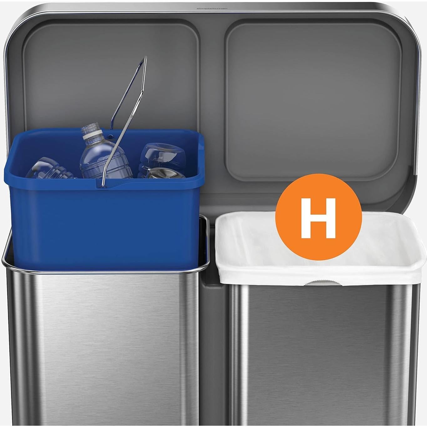 Bolsas de Basura simplehuman Código H 60 Unidades 30-35L Azul