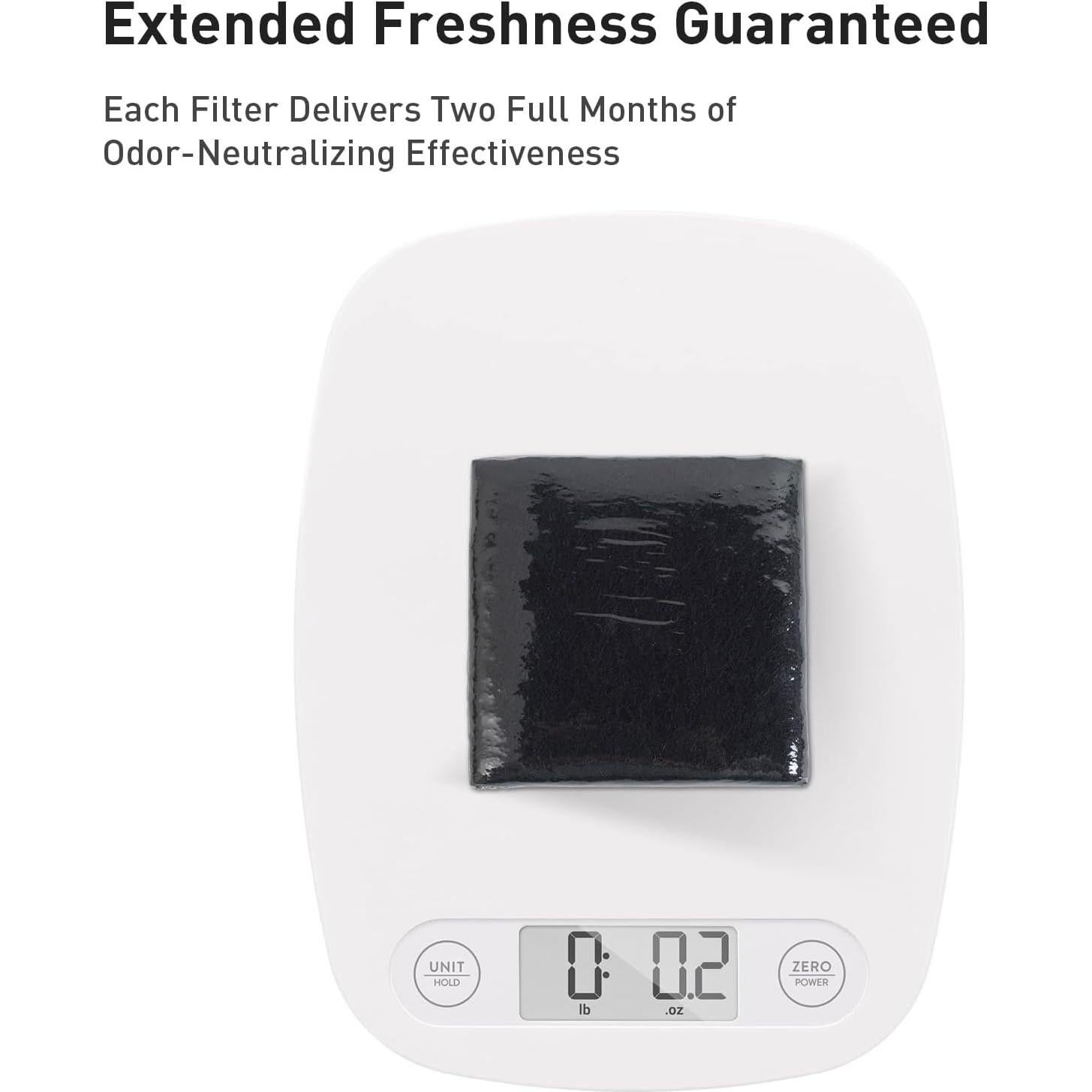 Filtros de Olor EKO de Carbón Activado - Paquete de 4 Reemplazos