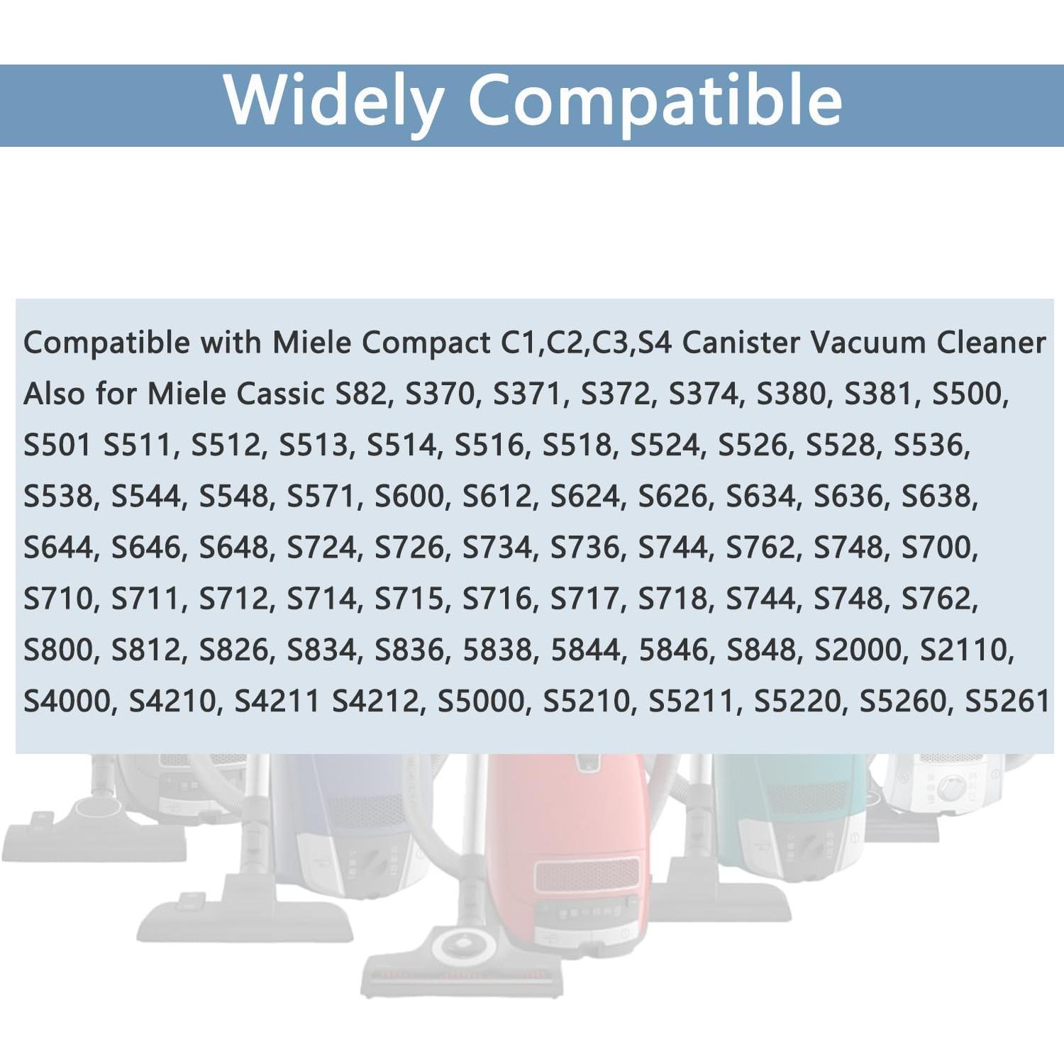 Manguera Plástica Curva Gleway 33cm Compatible Miele S2110 C1 C2 C3