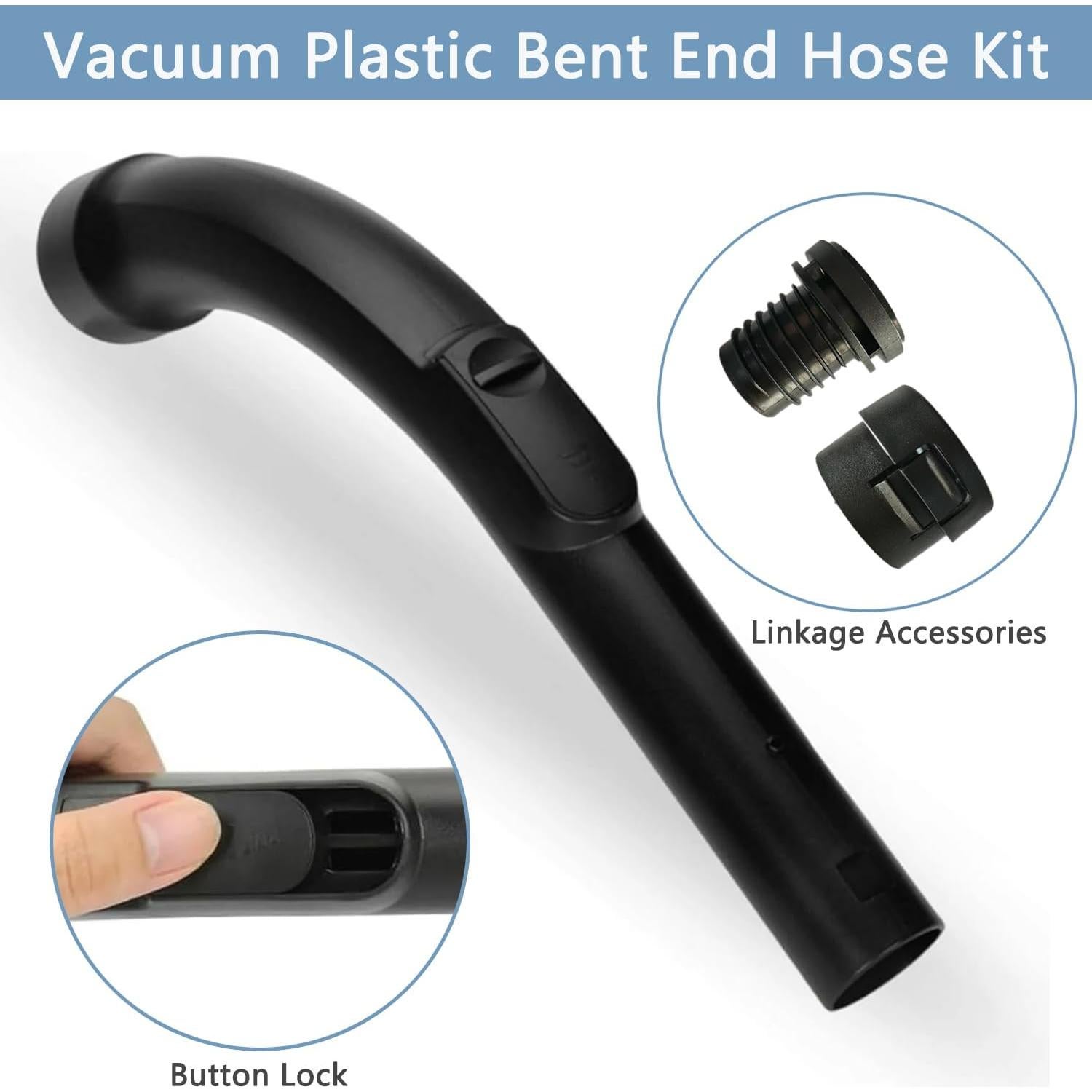 Manguera Plástica Curva Gleway 33cm Compatible Miele S2110 C1 C2 C3