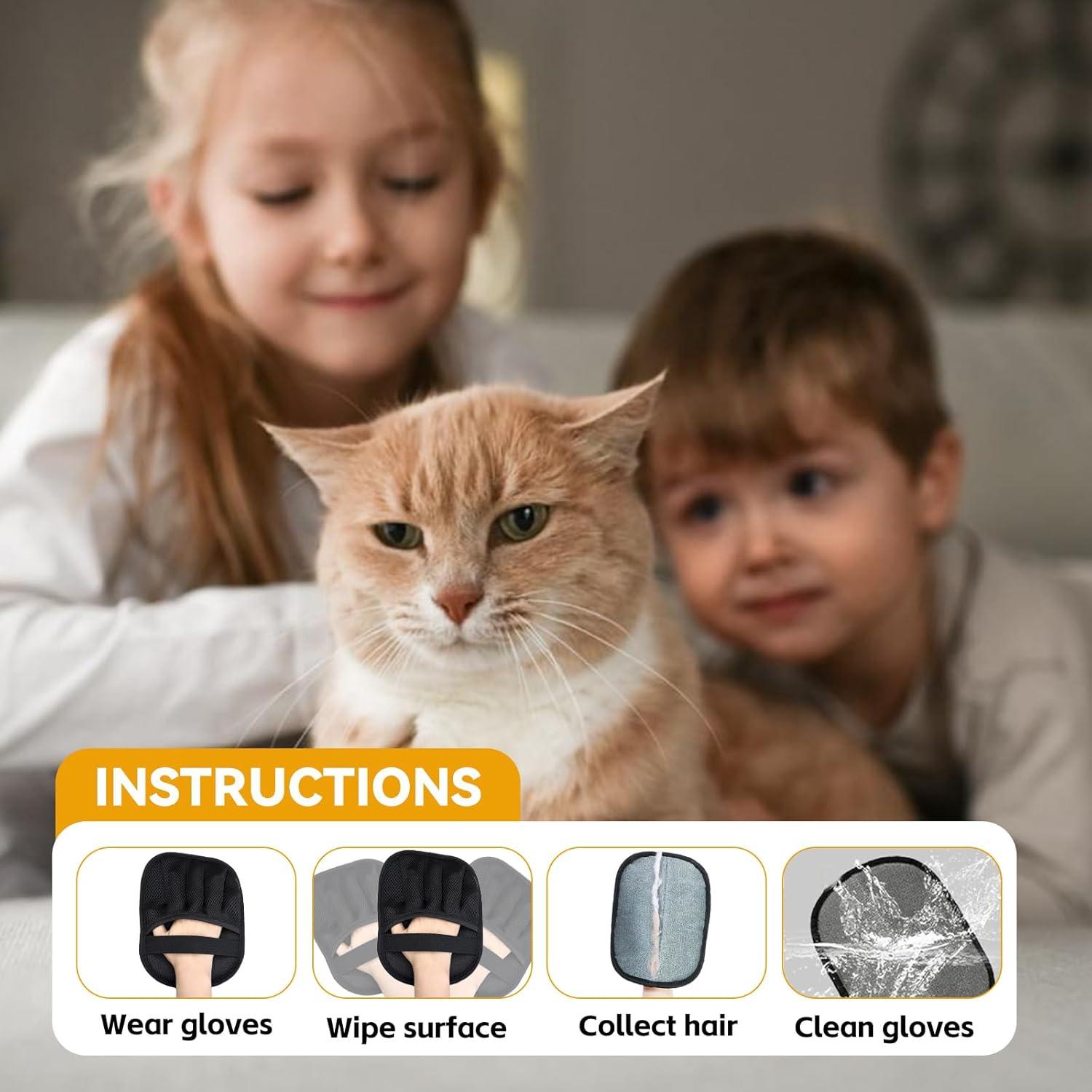 Guantes Quitapelos Electroestáticos KENDINIX - 3 Paquetes