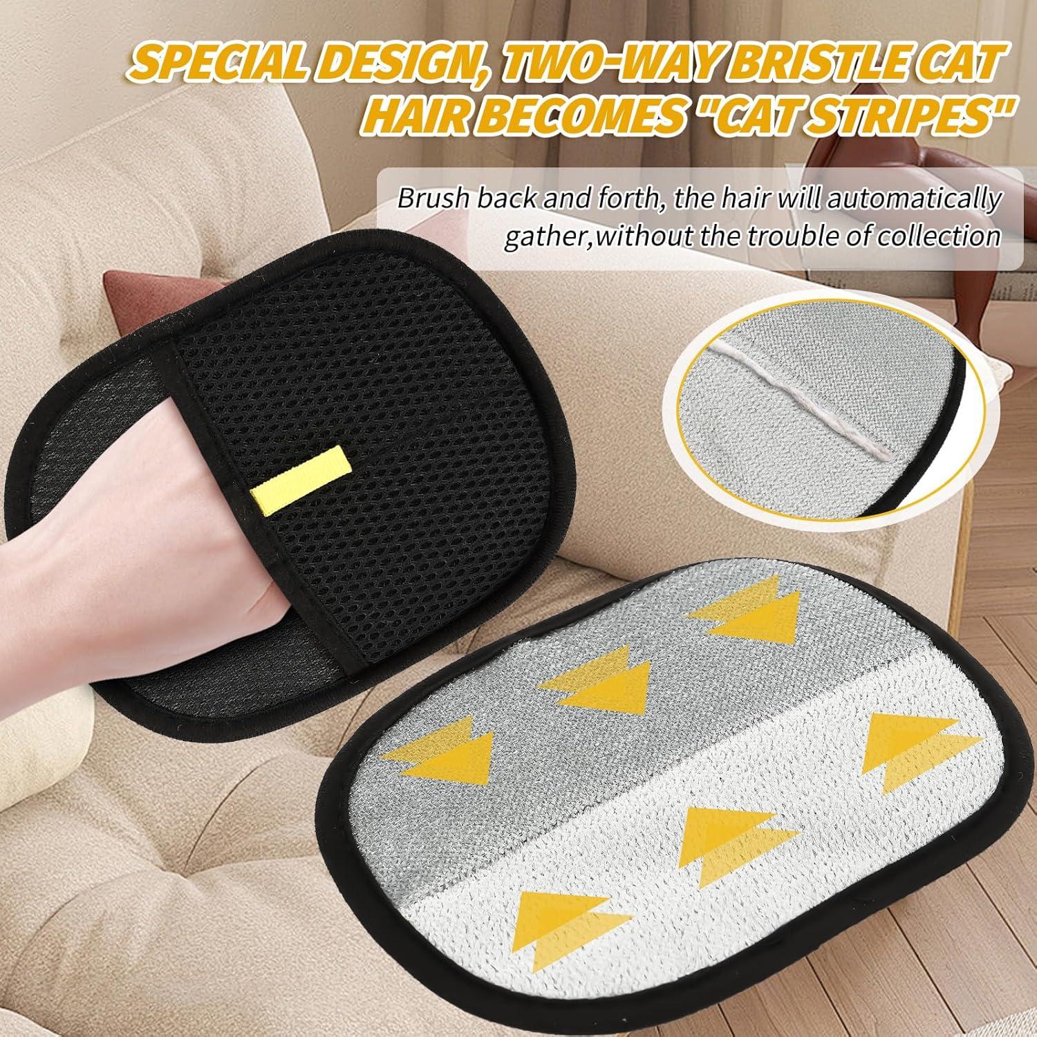 Guantes de Aseo Doble Cara Xorim para Mascotas - 2 Piezas