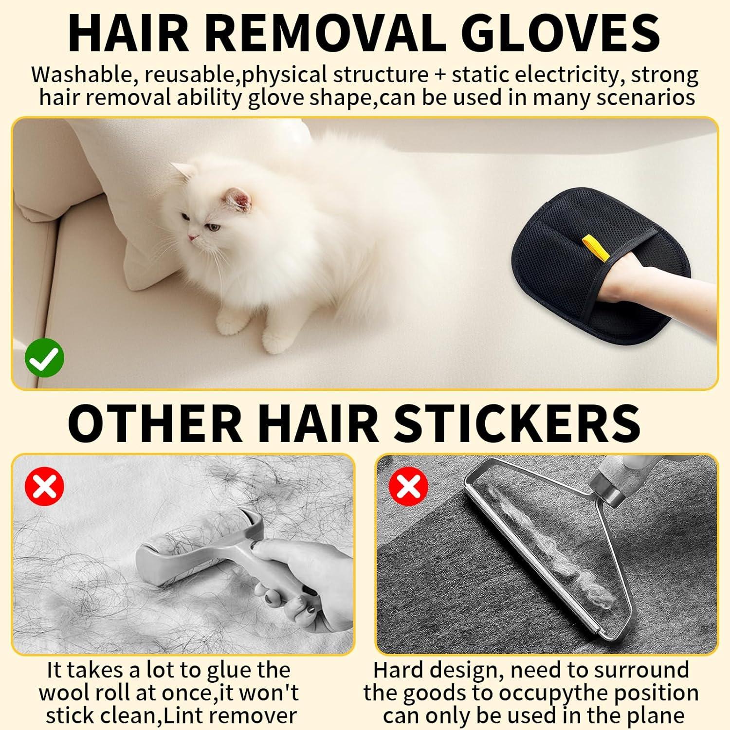 Guantes de Remoción de Estática QIYUDA para Mascotas - 1 pieza