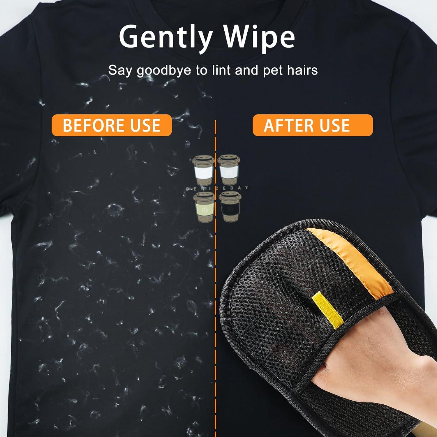 Paquete de 4 Guantes Electrostáticos Boqibyon para Mascotas